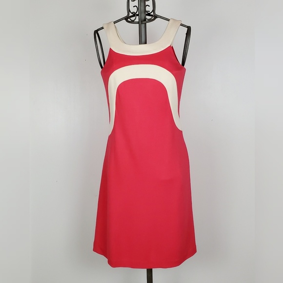 J. McLaughlin Dresses & Skirts - J. McLaughlin halter colorblock sheath dress, Sz 2